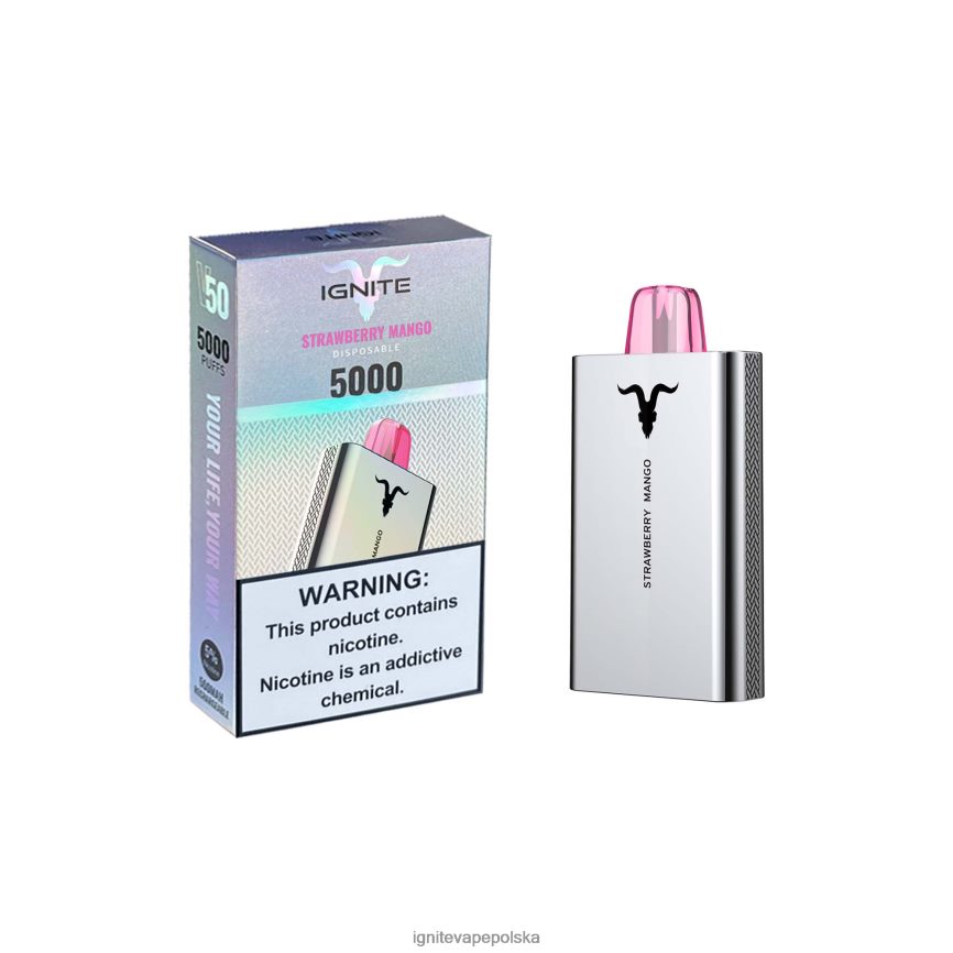 Ignite Vape Flavours | IGNITE V50 długopis do waporyzacji mango truskawkowe 0648NZ160